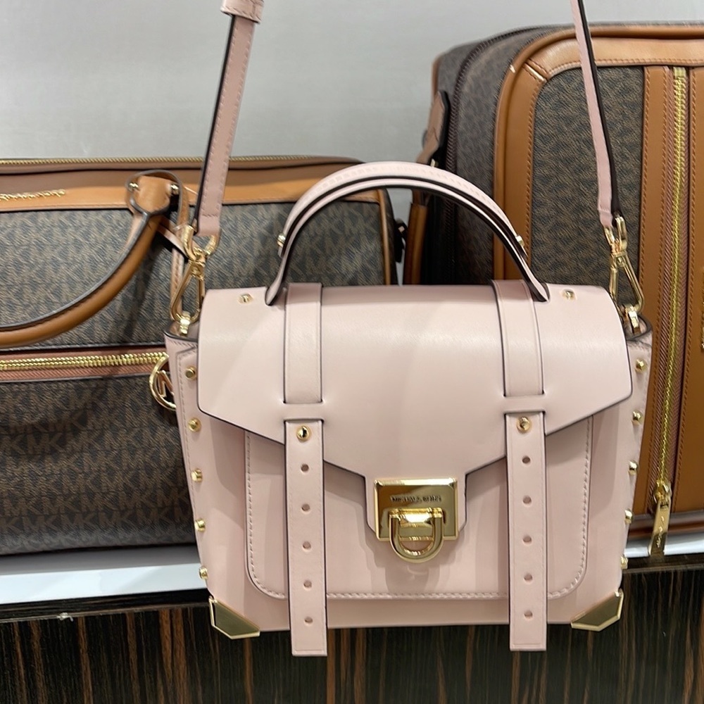 MICHAEL KORS MANHATTAN MEDIUM TOP HANDLE SCHOOL SATCHEL CROSSBODY BAG 
NWT - Picture 3 of 16